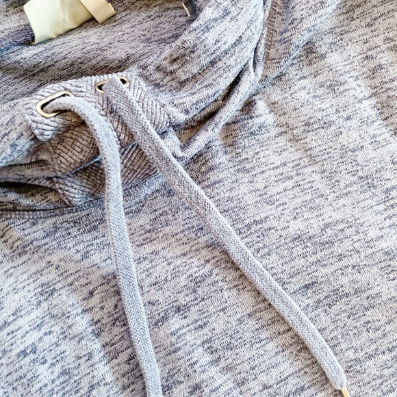 Athleta Sport It Sweater Dress Women' XS Cowl Neck Drawstring Zip Pockets - Picture 4 of 11